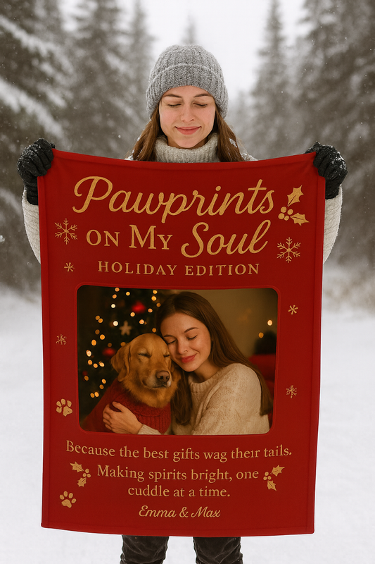 Pawprints on My Soul™ – Holiday Edition Blanket