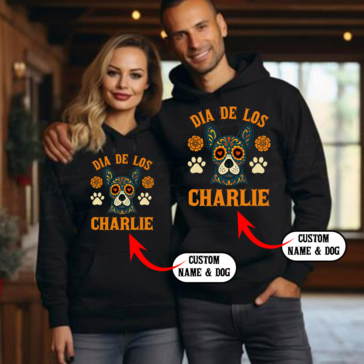 Customize DIA DE LOS CREWNECK SWEATSHIRT