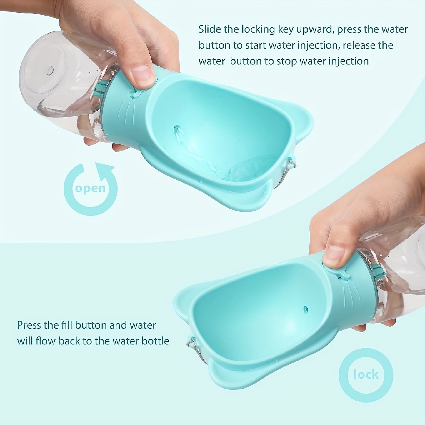 2-In-1 Pet Water Bottle