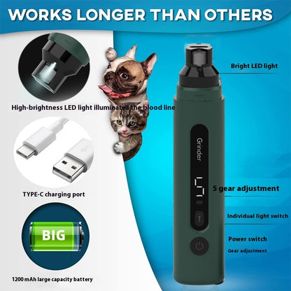 Rechargeable Pet Nail Grinder