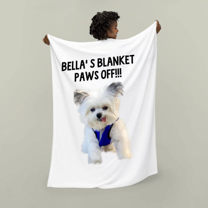 Velveteen Bella' s Blanket Paws Off!!!