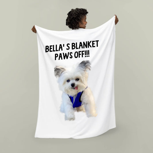 Velveteen Bella' s Blanket Paws Off!!!