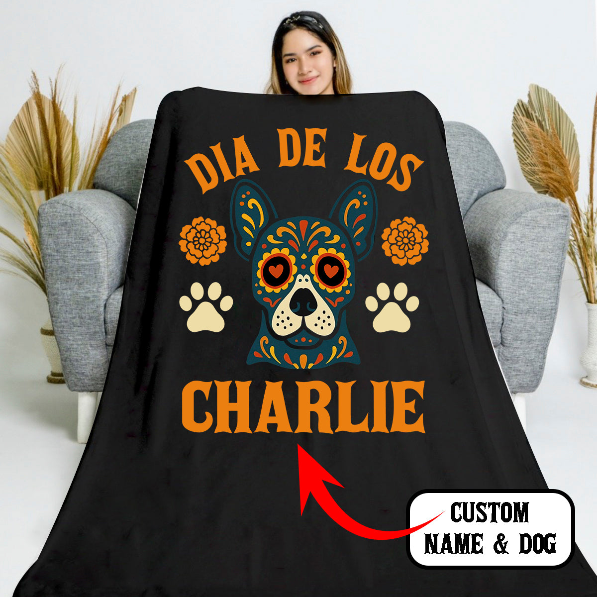 Customize DIA DE LOS Blankets