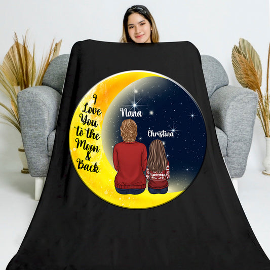 I Love You To The Moon Blanket
