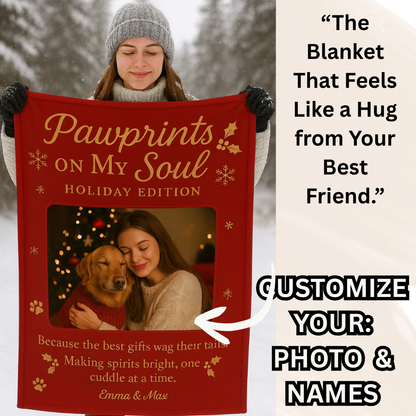 Pawprints on My Soul™ – Holiday Edition Blanket