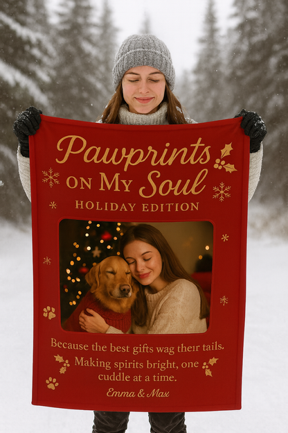 Pawprints on My Soul™ – Holiday Edition Blanket