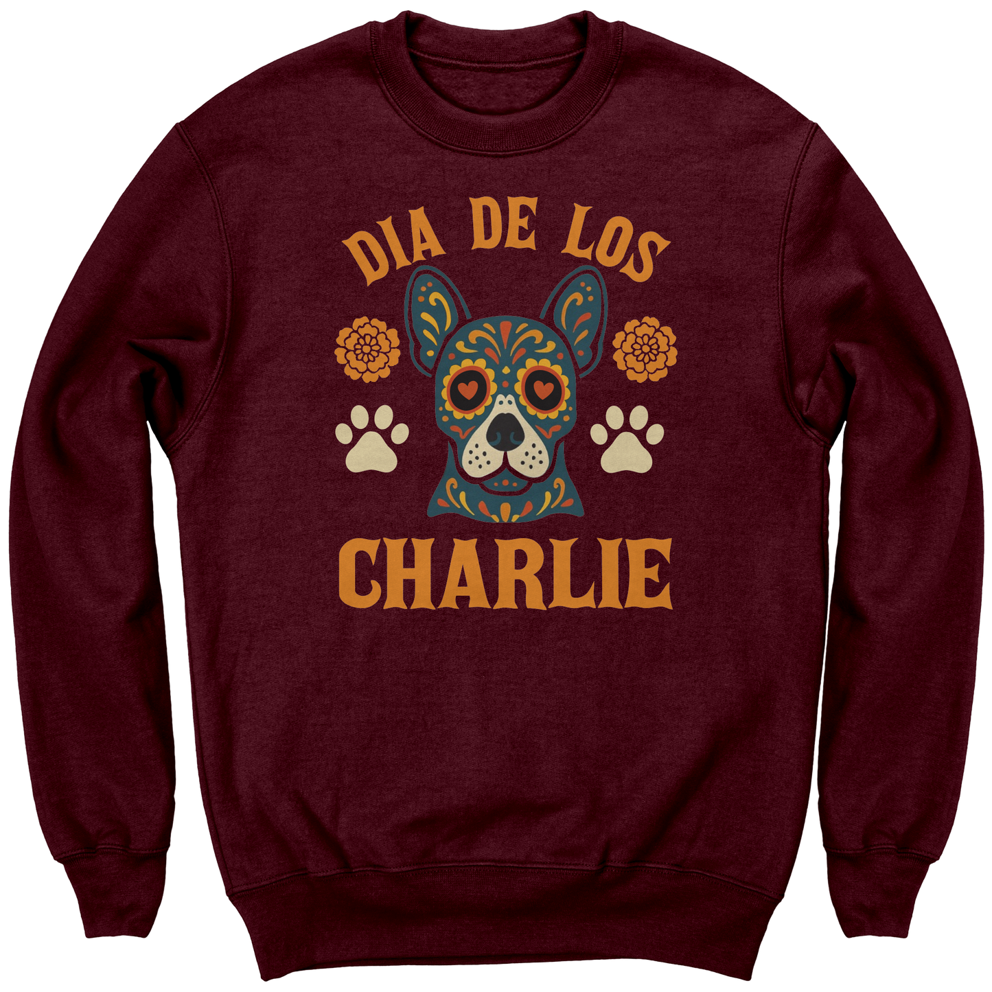 Customize_DIA_DE_LOS_CREWNECK_SWEATSHIRT_Maroon_Mockup.png