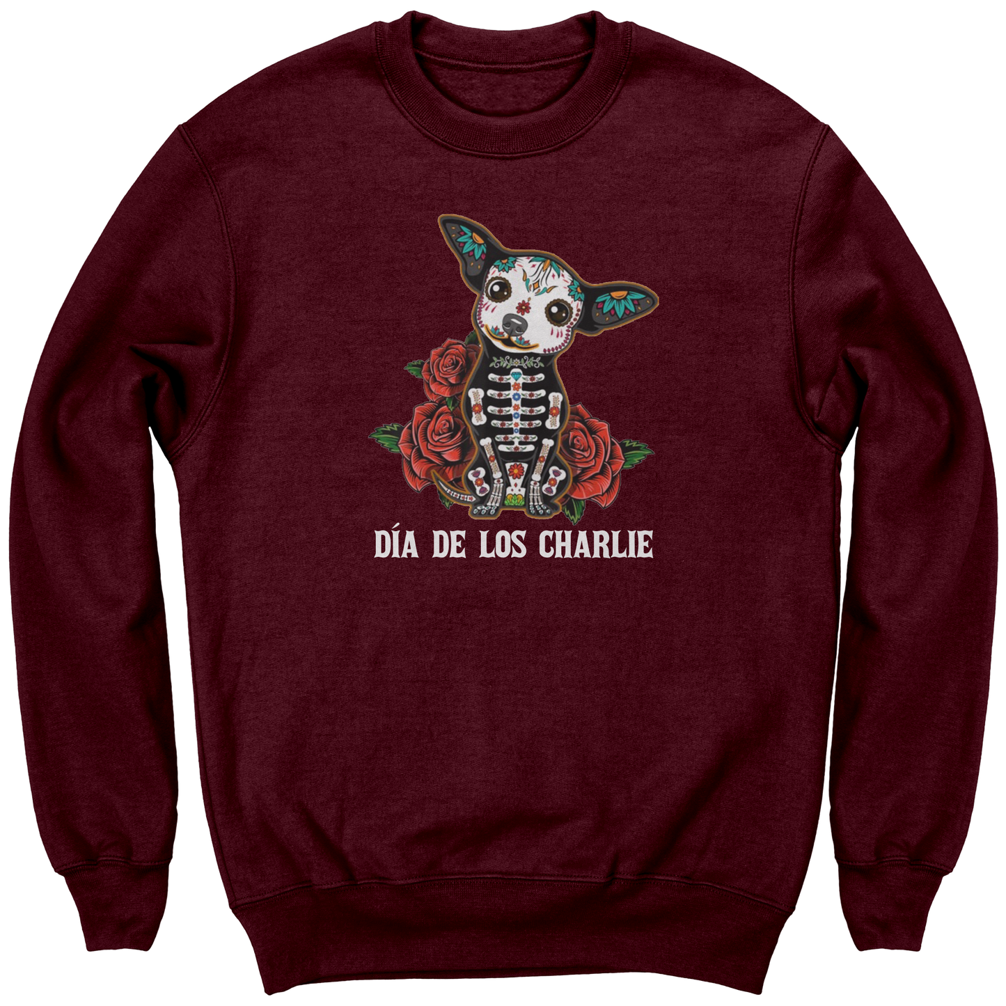 Customized_Name_and_Dog_Crewneck_Sweatsh_Maroon_Mockup.png