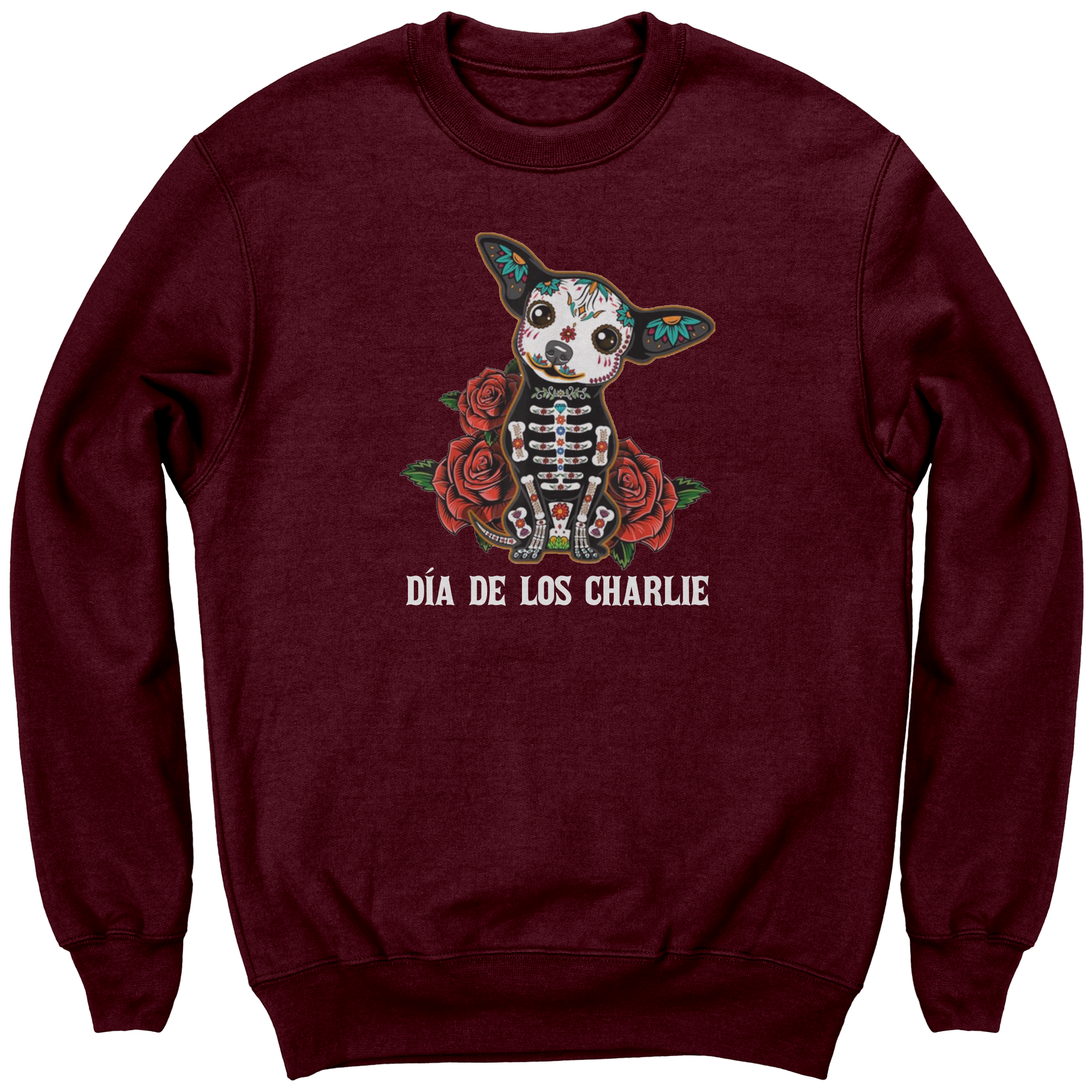 Customized_Name_and_Dog_Crewneck_Sweatsh_Maroon_Mockup.png