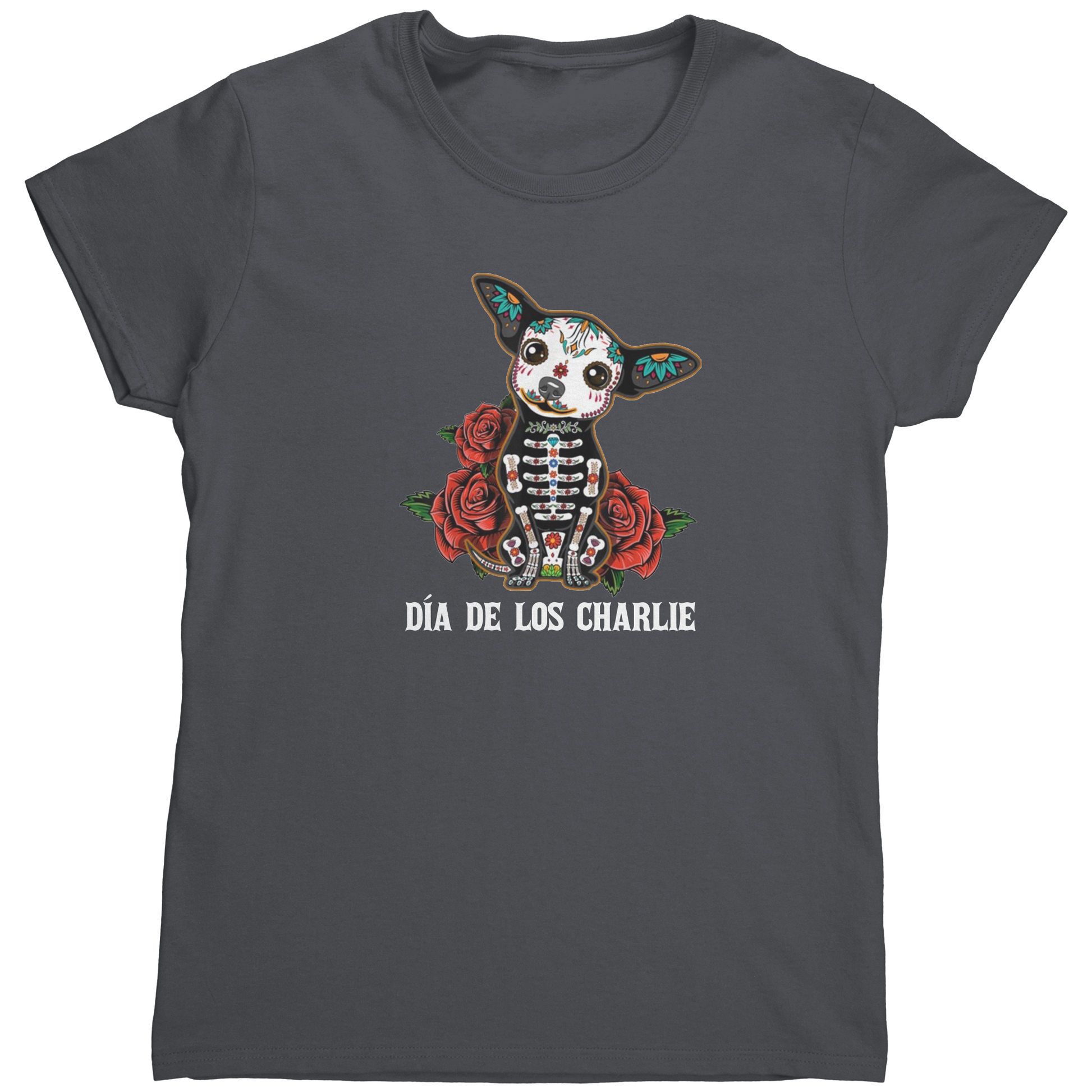 Customized_Name_and_Dog_Women_Shirt_Charcoal_Mockup.png