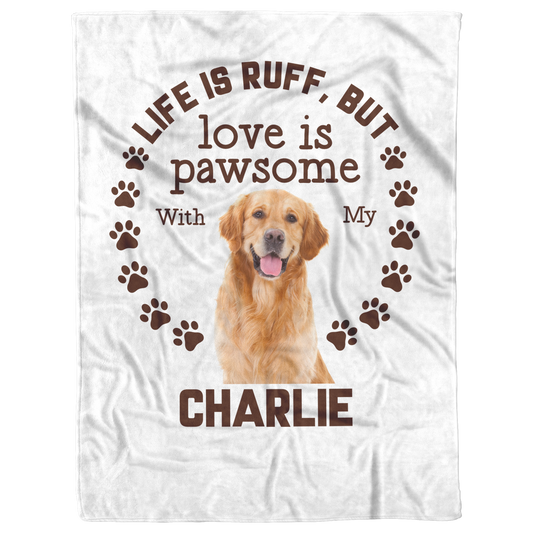 Personalized_Love_Is_Pawsome_Blankets_V_Blanket_AS_Flat_Mockup.png