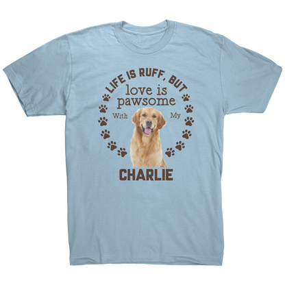 Personalized_Love_Is_Pawsome_Shirt_Light_Blue_Mockup.png